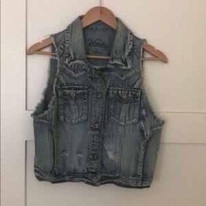 Crop jean jacket